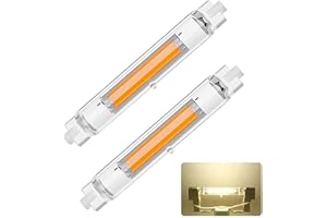 Dvnoua Lampadina R7S LED 118mm Dimmerabile 30W, R7S LED 118mm Equivalente a 300W Lampada Alogena, Lampada R7 S LE D Bianco Naturale 4000K 3000LM Nessun Sfarfallio, Illuminazione Fascio 360°, 2 Pezzi