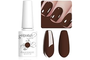 Vishine Smalto Gel per Unghie, 8ml Cioccolato, UV LED Soak Off, Nail Art DIY Manicure per Ragazze e Donne #088