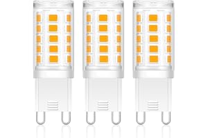 AmmToo G9 LED Lampen Warmweiß - 3W Ersatz 40W Halogenlampen 410LM, 2700K Standardisierter G9 Leuchtmittel Birnen, Kein Flackern, Nicht Dimmbar, AC 220-240V (3 Stück Warmweiß)