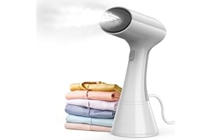 Shenjia Defroisseur vertical a main, Défroisseurs vetement Portable, Vapeur extrême turbocompressée à 150°C, 20s pour chauffer steamer fer à repasser, Idéal pour la maison, le bureau, de voyage