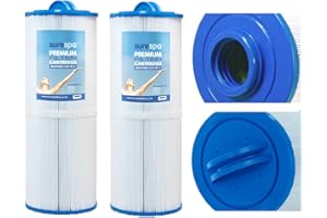 Surespa 2 x Hot Tub Filter - Replaces Unicel 4CH-949, Pleatco PWW50L, Filbur FC-0172, SC757, Darlly 40508, Magnum O250. 50 sq ft Hot Tub Filter Type 32 (Conventional Reemay Filtration Material)