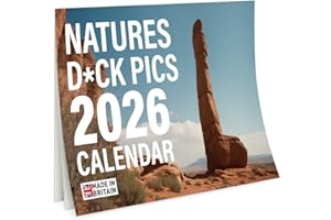 WORLD OF WALLCHARTS Secret Santa Gifts for Men – Funny & Rude 2026 Calendar “Nature’s D*ck Pics” – Hilarious Novelty Gift, Adult Gag Present, Stocking Filler, Perfect Secret Santa Gift Idea Under 10 Pounds