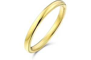 BLING JEWELRY Basic Plain Simple Dome Couples Classic Black Rose Gold Plated Titanium 2-8MM Wedding Band Ring For Men Women Comfort Fit