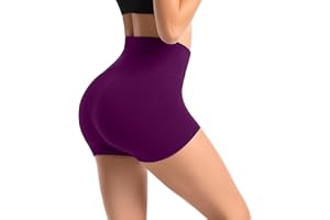 Leafigure Gym Shorts for Women High Waisted Athletic Shorts Workout Light Running Cycling Buttery Soft Yoga Shorts