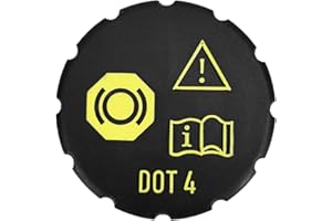 Wjelet 1 Pcs Brake Fluid Cap, Car Brake Fluid Reservoir Bottle Cap, Car Brake Fluid Anti Spill Cap 6M512162AA DG804355Y Compatible with Ford Max Mondeo Focus