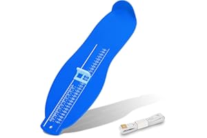 DKINY Misuratore blu del piede del bambino, per bambini piccoli e neonati, scarpe di misurazione, misurazione della dimensione del piede