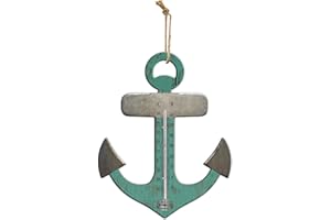 POWERLANTZ Garden Thermometers Outdoor Analogue weather temperature thermometer greenhouse shed home Wall hanging nautical and lavender styles