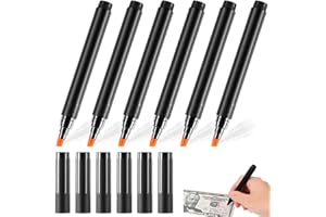 AIUOVEW Pack of 6 Banknote Checker Pen Fake Banknotes, Money, Cash, Currency, Tester, Marker Pens