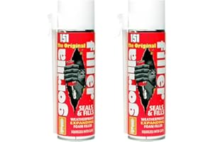 EZ BUYS UK EZ buys packaging 2 x Cans Of The Original Gorilla Filler Weatherproof expanding foam 500ml Each
