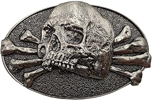 Xwest Hebilla de cinturón de calavera