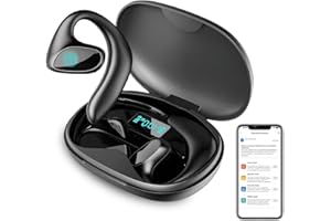 Deedlite Meacode Auricolari Traduttore AI Simultaneo, 144 Lingue, Funzione Offline, Cancellazione Rumore, Design Open-Ear Comodo (nero)