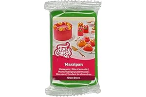 FunCakes Marzipan Grass Green: Easy to Use, Delicious Taste, Flexible and Smooth, Easy to Roll Out, Fine and Firm, Perfect for Cake Decorating, Halal, Kosher and Gluten Free. 250 g.