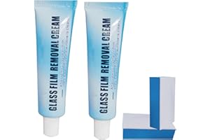 AHERAR Car Glass Oil Film Cleaner, Glass Film Removal Cream, Glass Oil Film Remover for Car, Car Glass Oil Film Cleaner Safety and Long-Term Protection (2Pcs)