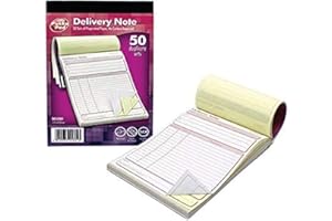 Pukka Pads Lot de 5 Carnets de bons de livraisons Feuillets dupli autocopiants 137 x 203 mm