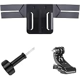 LikeStar® 3M Helmet Chin Mount Strap Compatible with All Go pro Hero 9/8/7/6, SJCAM, Yi, DJI OSMO Action & Other Action Camer