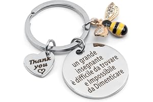 HIGHTOPUP portachiavi maestra regalo maestra regali maestre fine anno idee regalo insegnanti regalo per insegnante portachiavi insegnanti