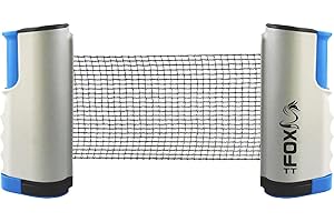Fox Nets Unisex's Fox TT Retractable Table Tennis Net, Multi-Coloured, One Size