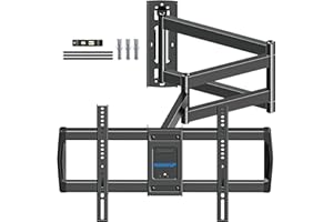 MOUNTUP TV Wall Bracket with 962mm Long Arm for Most 42-75 Inch TVs, Full Motion Corner Wall Mount with Extension, Tilt, Swivel Articulating Arm, Max VESA 600x400mm and Up to 45kg, EU0047-L