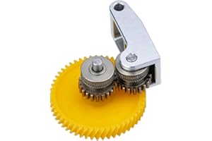 JUUPINE Estrusore per Bambu Lab X1 X1C P1P P1S 3D printer, manico originale a iniezione, estrusore in acciaio rigido, ingranaggio flessibile e più anche flow, duro e resistente all'usura