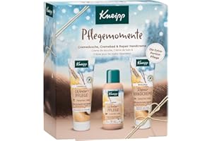 Kneipp Zestaw upominkowy z pielęgnacją chwil pielęgnacyjnych – podaruj chwile dobrego samopoczucia z pielęgnacją zimową, bestsellery: kremowy prysznic, krem do kąpieli w kremie i krem do rąk bez