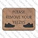 Produktbild Fußmatte Shirt entfernen Sie Bitte Ihre yeezys Vintage 39,9 x 59,9 cm saugfähig Rutschfeste Boden Teppich Schuh Teppich