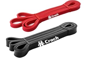 Croch Resistance Bands Fascia di resistenza in lattice naturale, ideale per trazioni e altri esercizi di fitness, allenamento di forza e costruzione muscolare