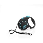 Flexi Black Design S Beden Mavi 5MT Şerit Tasma
