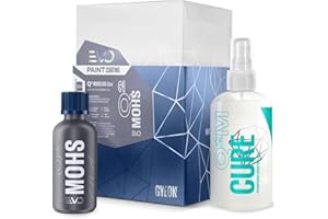 GYEON Q² Mohs EVO - High Performance Ceramic Paint Coating - Extreme Durability, Hydrophobicity and Chemical Resistance - High Gloss Finish and Strong Self-Cleaning Effect - Car Cleaning Kit - 50 ml