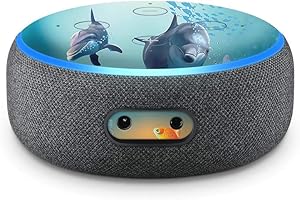 ‎SKINS4U Skins4u Aufkleber Design Schutzfolie Sticker kompatibel mit Amazon Echo Dot 3.Generation Atlantis