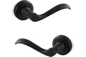 ARCO HERRAJES ARCO · Juego de manillas para puerta, acabado negro mate