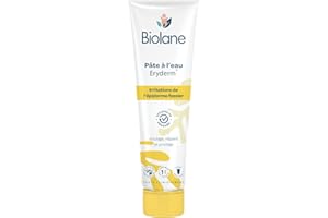 BIOLANE - Eryderm Pasta Wodna - Dziecko - Nowe opakowanie - Ulga, Naprawia - Podrażnienia, Zaczerwienienia - Naskórek pośladkowy - 75ml - Wyprodukowano we Francji