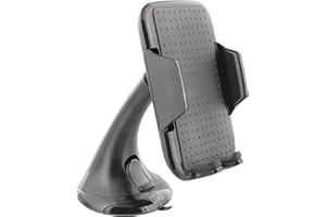 T'NB T’NB Koda, Support De Téléphone Voiture Ventouse, Rotation 360°, Mâchoire Compatible avec Tous Les Smartphones Jusqu’à 6 Pouces, Samsung/Huawei/Xiaomi/Apple