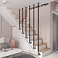 Stair Grab Bar Metal Transitional Handrail Wrought Iron Balustrade Posts | Safety Grab Rails Stair Railing Banister Handrail Fence Pole Garden Fencing Staircase Hand Rails ( Size : 110cm(43.3inch) )