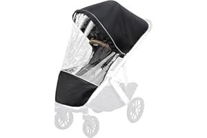 BOFFINBY Performance Rain Shield, Rain Cover Fits for UPPAbaby Vista/Vista V2/Vista V3/Cruz/Cruz V2 Stroller, Protect from Wind/Rain/Snow/Dust, Air Vent Hole, Window with Zipper, Stroller Accessories