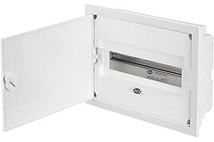 REV Sicherungskasten, Verteilerkasten 1-reihig 12TE, 400V,283x224x70mm, weiss