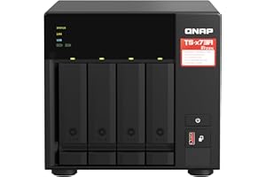 QNAP TS-473A-SW5T 4-bay NAS AMD Ryzen Embedded V1500B 4C/8T 2.2GHz 8GB DDR4 RAM 2xSODIMM slots