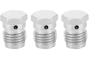 ‎SUNGOOYUE SUNGOOYUE 3PCS Berstscheibe aus Kupfer, Tankregler 1,8K 3K 5K 7K Druckprüfscheiben Set mit 3/8 24UNF Gewinde Hochdruck Sicherheitsventil für Paintball Ausrüstung