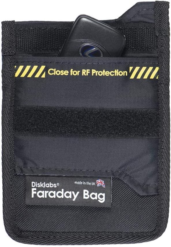 Disklabs Police Approved Key Shield KSCar Faraday Pouch Bag for Protection Against Keyless Car Crime Guard Key Fob
