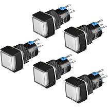 19MM 12V 24V Interruttore momentaneo LED Pulsante clacson metallo per