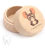 Spruchreif Boîte à Dents De Lait En Bois Gravée - Souvenir Enfant Fée Des Dents Avec Couvercle