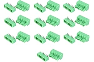 Les-Theresa Morsettiera a vite a 6 pin da 10 paia 15EDG Terminali a innesto maschio femmina con passo 3,81 mm