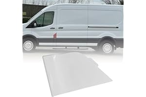 Tokenhigh Fuel Tank Filler Flap Cover Replacement, Fuel Cap Fuel Tank Housing Flap Door Cover Compatible with Ford Transit MK8 2014-on (White)