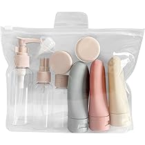 Ensemble 11 Bouteilles Voyage Approuvées Tsa Étanches
