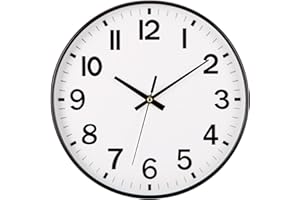 VINILITE Orologio da Parete Moderno Orologio da Parete Cucina con Numeri 3D Orologio da Muro Silenzioso per Soggiorno Ufficio Camera da Letto, Ø 30 cm