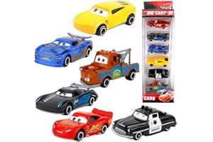 IhLux Mccqueen Macchinine per Bambini, 6PCS Lightniing Cars Auto da Corsa Giocattolo Modello Macchinine Giocattoli Auto da Corsa Bambini Giocattolo Mini Modello Toys Cars Set per Bambini 3+ Anni