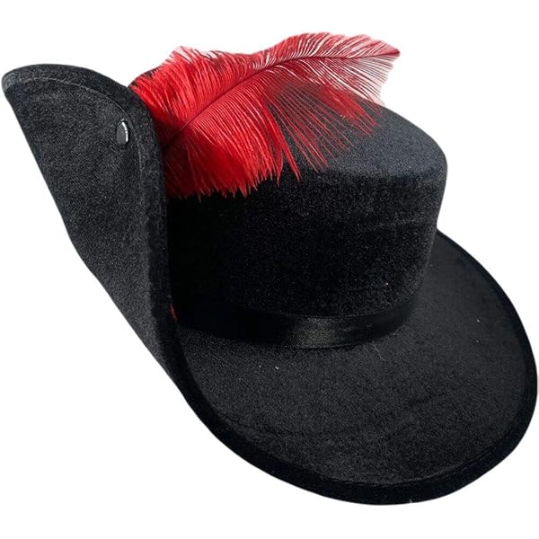 Sombrero De Espadachín/mosquetero Para Disfraces – Accesorio De Fiesta Ideal Para Carnaval, Desfiles Y Obras De Teatro, Fácil De Llevar Y Combinar