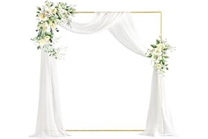 PlusFive Support carré pour arche de ballons, 2 x 2 m, arche de mariage, arche de jardin, arches de jardin, arches en métal pour décoration de cérémonie, fête, anniversaire, fête prénatale