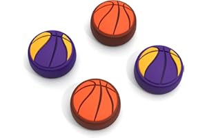 JINGDU Kappen Kompatibel mit Nintendo Switch Joystick,Weiche Silikon Thumb Grip Niedlich 3D Analog Stick Abdeckung für Switch/Switch OLED/Switch Lite,Basketball