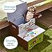 Fantasy Fields - Enchanted Woodland themed Kids Wooden Step Up Stool with Storage | Hand Crafted & Hand Painted Details | Child Friendly Water-based Paint