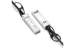 QINIYEK 10G SFP+ DAC Twinax Cable, cable pasivo de cobre (DAC) de conexión directa, compatible con Cisco SFP-H10GB-CU5M, Ubiquiti UniFi, Supermicro, Netgear, Mikrotik, 5 metros (16,4 pies)